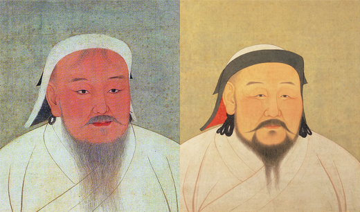 兩位大蒙古國大汗的畫像