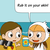 Robin: 'Rub it on your skin!'