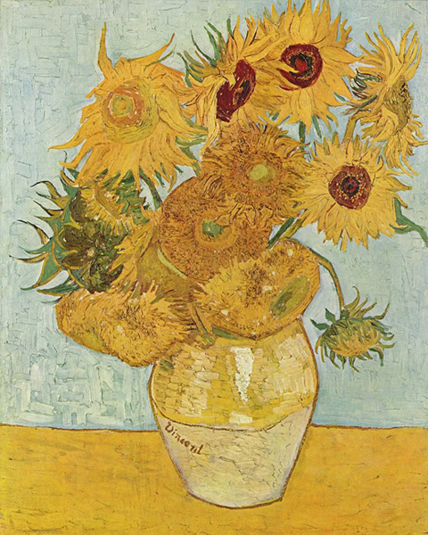 Vase with Twelve Sunflowers, 1888
