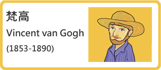 文森‧梵高（Vincent van Gogh，1853-1890）