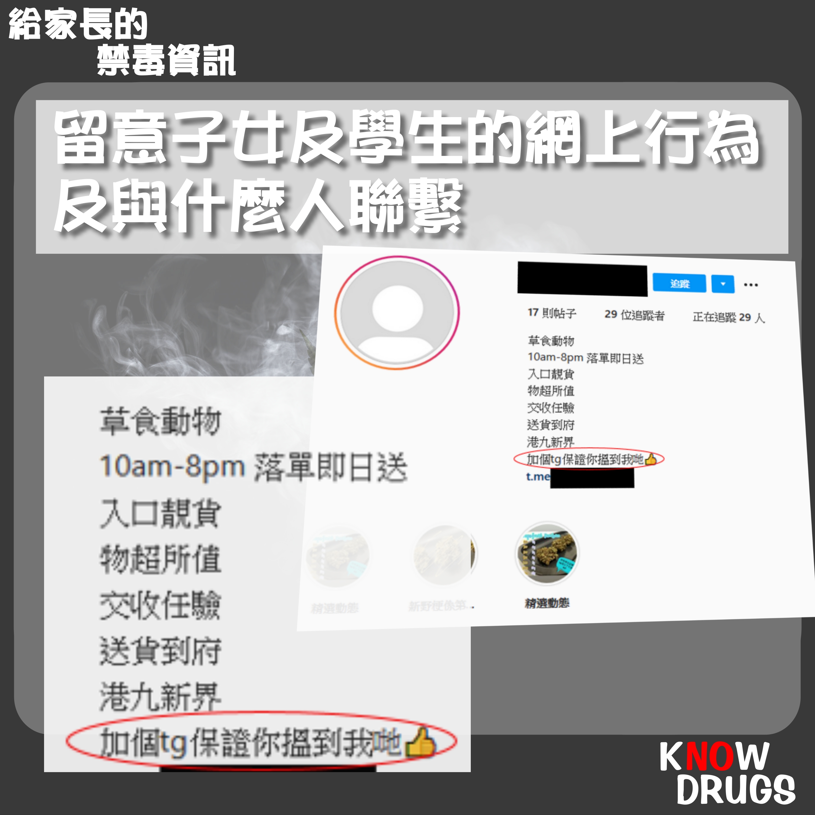 給家長的Know Drugs禁毒資訊