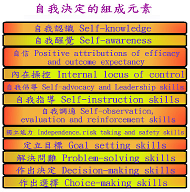 自我決定的組成元素