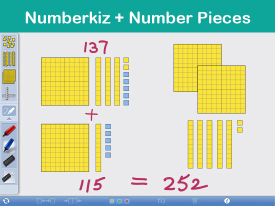 Numberkiz + Number Pieces : 運用圖像探索數學科三位數除法